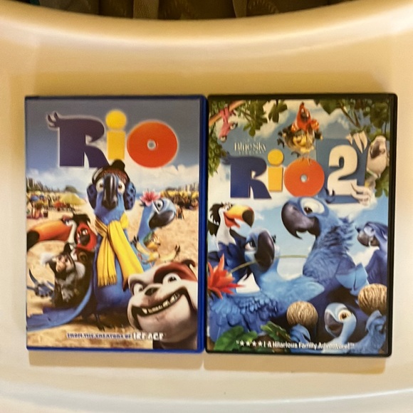 A set of 2 RIO DVDs: “Rio” and “Rio2”. - Picture 1 of 5